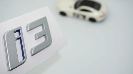 DK Tuning Yeni i3 Bagaj Mavi Gri ABS Yazı Logo Bmw İle Uyumlu