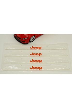 Jeep Logo Kapı Kenarı Koruma Şeffaf Kauçuk 3m Band New Style