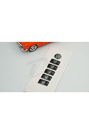 Auto Cam Açma Jant Torpido Direksiyon Metal Sticker Logo Seti