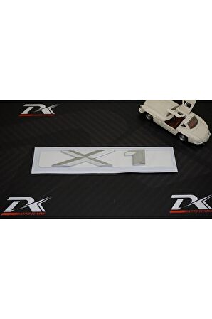 X1 Bagaj Krom Metal 3m 3d Yazı Logo