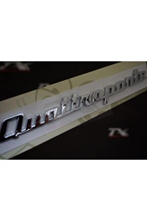 Quattraporte Bagaj Krom 3m 3d Yazı Logo Orjinal Ürün