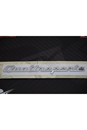 Quattraporte Bagaj Krom 3m 3d Yazı Logo Orjinal Ürün
