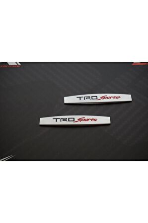 Trd Sports Logo Yan Çamurluk 3m 3d Krom Metal Logo Amblem