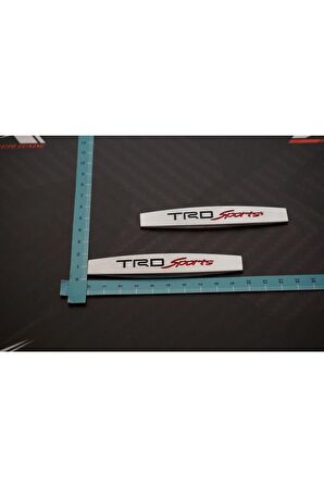 Trd Sports Logo Yan Çamurluk 3m 3d Krom Metal Logo Amblem