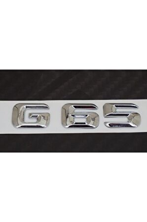 Mercedes Benz G65 Bagaj Krom Metal 3m 3d Yazı Logo