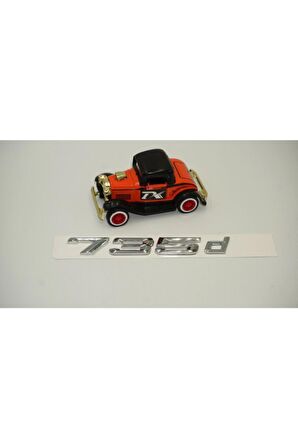 Bmw 735d Krom Metal 3m 3d Bagaj Logo Yazı Ürün