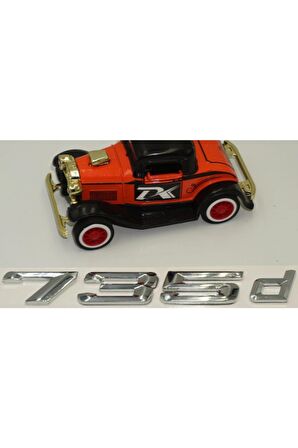 Bmw 735d Krom Metal 3m 3d Bagaj Logo Yazı Ürün