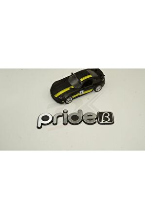 Pride B Logo Bagaj 3m 3d Krom Abs Logo Amblem