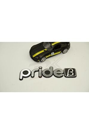 Pride B Logo Bagaj 3m 3d Krom Abs Logo Amblem