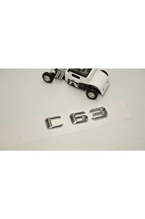 C63 Bagaj Krom Metal 3m 3d Yazı Logo