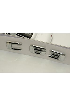 C63 Bagaj Krom Metal 3m 3d Yazı Logo