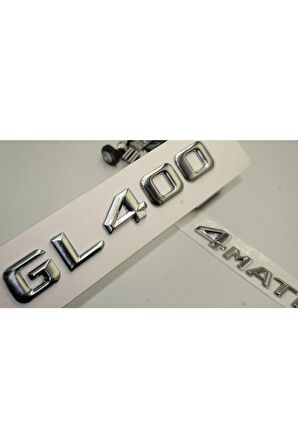 Benz Gl 400 4matic Bagaj Krom Metal 3m 3d Yazı Logo