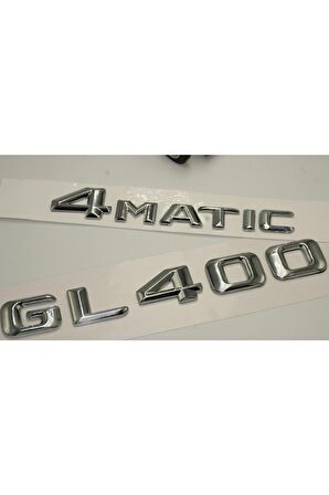 Benz Gl 400 4matic Bagaj Krom Metal 3m 3d Yazı Logo