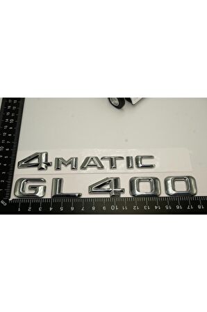 Benz Gl 400 4matic Bagaj Krom Metal 3m 3d Yazı Logo