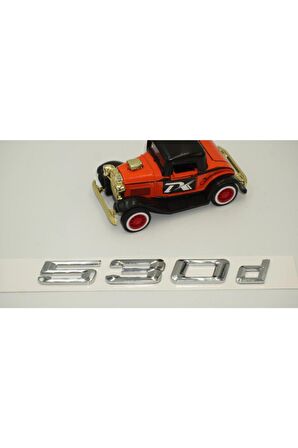 Bmw 530d Bagaj Krom Metal 3m 3d Yazı Logo