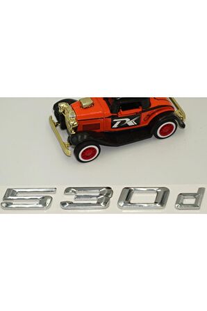 Bmw 530d Bagaj Krom Metal 3m 3d Yazı Logo