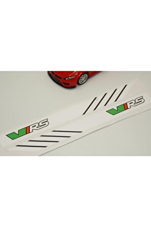 Skoda Vrs Yan Aynalar Selefon Kaplama Sticker Seti Uyumlu