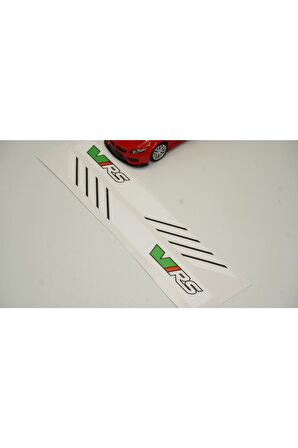 Skoda Vrs Yan Aynalar Selefon Kaplama Sticker Seti Uyumlu