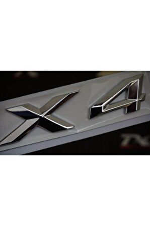 Bmw X4 Bagaj Krom Metal 3m 3d Yazı Logo