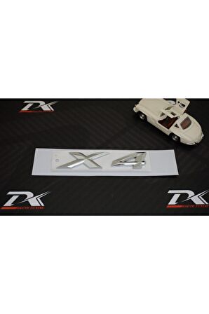 Bmw X4 Bagaj Krom Metal 3m 3d Yazı Logo