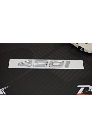 Bmw 430i Bagaj Krom Metal 3m 3d Yazı Logo