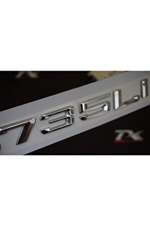 Bmw 735li 735i Bagaj Krom Metal 3m 3d Yazı Logo