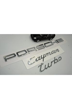 Porsche Cayman Turbo Bagaj 3m 3d Abs Yazı Logo Amblem Seti Uyumlu