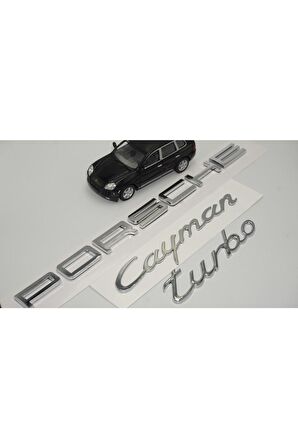 Porsche Cayman Turbo Bagaj 3m 3d Abs Yazı Logo Amblem Seti Uyumlu