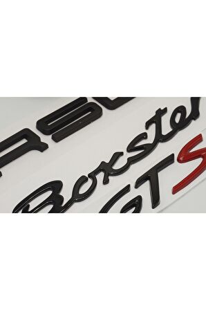 Porsche Boxster Gts Uyumlu Bagaj 3m 3d Abs Yazı Logo Amblem Seti