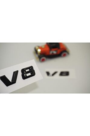 V8 Çamurluk Yanı Parlak Siyah Abs 3m Yazı Logo Orjinal Ürün