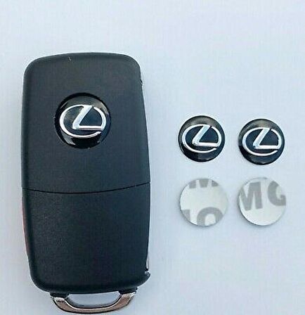 Lexus Oto Anahtar 3M Metal Alaşım Logo 2Li Set