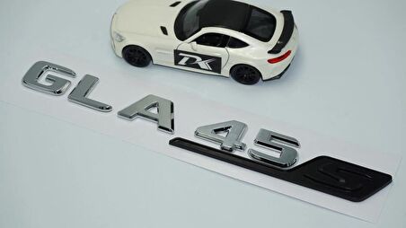 DK Tuning GLA 45S Bagaj Krom Siyah ABS Yazı Logo Benz İle Uyumlu