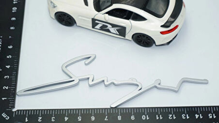 DK Tuning Porsche 911 Singer Bagaj Metalik Gri ABS Yazı Logo Amblem