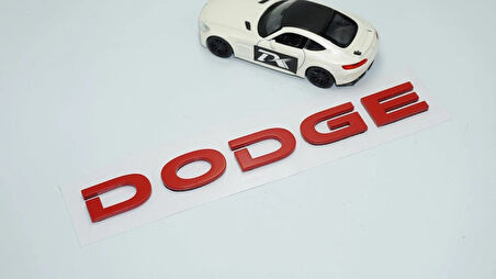 DK Tuning Dodge Bagaj Kırmızı ABS 3M 3D Yazı Logo Amblem