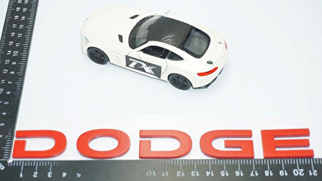 DK Tuning Dodge Bagaj Kırmızı ABS 3M 3D Yazı Logo Amblem
