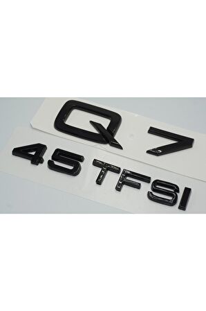 Audi Q7 45 Tfsi Parlak Siyah Abs 3m 3d Bagaj Yazı Logo Orjinal Ürün