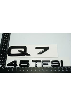 Audi Q7 45 Tfsi Parlak Siyah Abs 3m 3d Bagaj Yazı Logo Orjinal Ürün