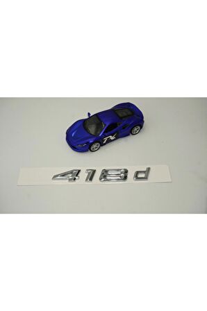 Bmw 418d Bagaj Krom Metal 3m 3d Yazı Logo