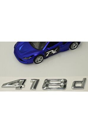 Bmw 418d Bagaj Krom Metal 3m 3d Yazı Logo