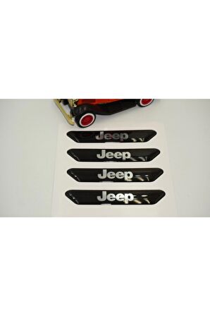 Jeep Logo Kapı Kenarı Koruma Metalize Damla Desen 3m Band