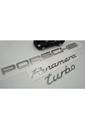 Porsche Panamera Turbo Bagaj 3m 3d Abs Yazı Logo Amblem Seti Uyumlu