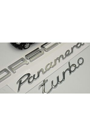 Porsche Panamera Turbo Bagaj 3m 3d Abs Yazı Logo Amblem Seti Uyumlu