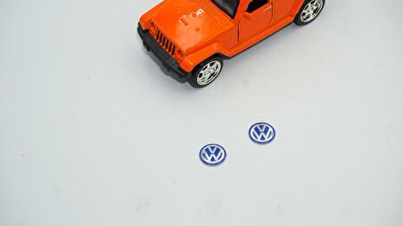 Volkswagen Oto Anahtar 3M Metal Alaşım Logo 2Li Set