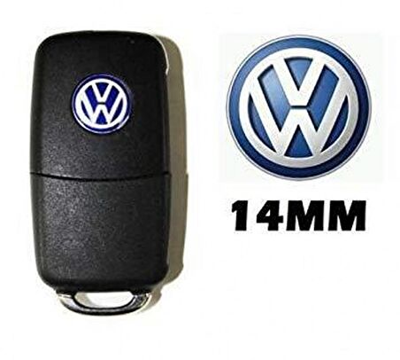 Volkswagen Oto Anahtar 3M Metal Alaşım Logo 2Li Set