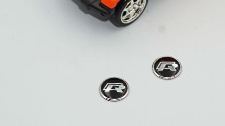 Volkswagen R Oto Anahtar 3M Metal Alaşım Logo 2Li Set