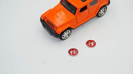 Alfa Romeo Oto Anahtar 3M Metal Alaşım Logo 2Li Set