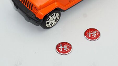 Alfa Romeo Oto Anahtar 3M Metal Alaşım Logo 2Li Set