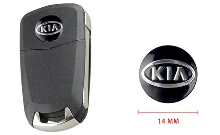 Kia Oto Anahtar 3M Metal Alaşım Logo 2Li Set