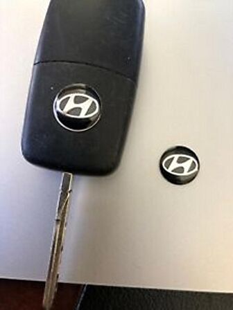 Hyundai Oto Anahtar 3M Metal Alaşım Logo 2Li Set