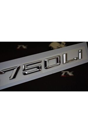 Bmw 750li 750i Bagaj Krom Metal 3m 3d Yazı Logo